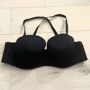 Torrid Black Push-Up Convertible Strap Bra 38DD